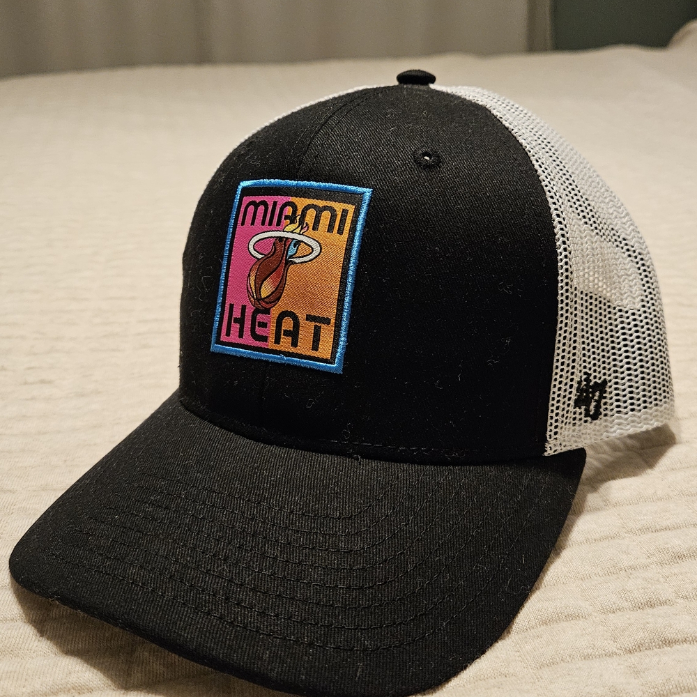 47 Brand Miami Heat Trucker Hat